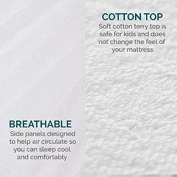 Waterproof Mattress Cover Cotton Terry